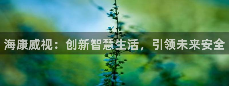 jdb电子游戏变脸大奖视频：海康威视：创新智慧生活，引领未来