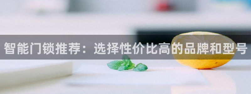 jdb电子官网3.8.2.2.2.3主管还：智能门锁推荐：选