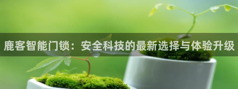 jdb游戏麻雀无双大奖视频：鹿客智能门锁：安全科技的最新选择