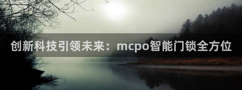 JDB电子游戏：创新科技引领未来：mcpo智能门锁全方位