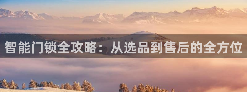 JDB电子龙舞：智能门锁全攻略：从选品到售后的全方位