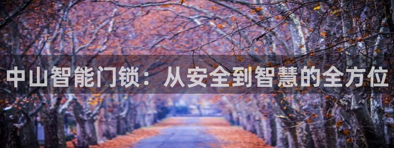 JDB电子猎龙高手官方网站官方网站是多少：中山智能门锁：从安