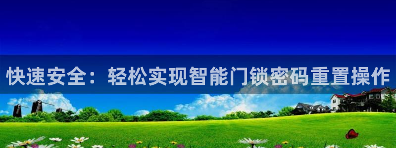 富豪哥游戏jdb：快速安全：轻松实现智能门锁密码重置操作